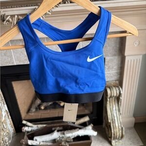 Nike Blue and Black Sports Bra Performance Intimates
